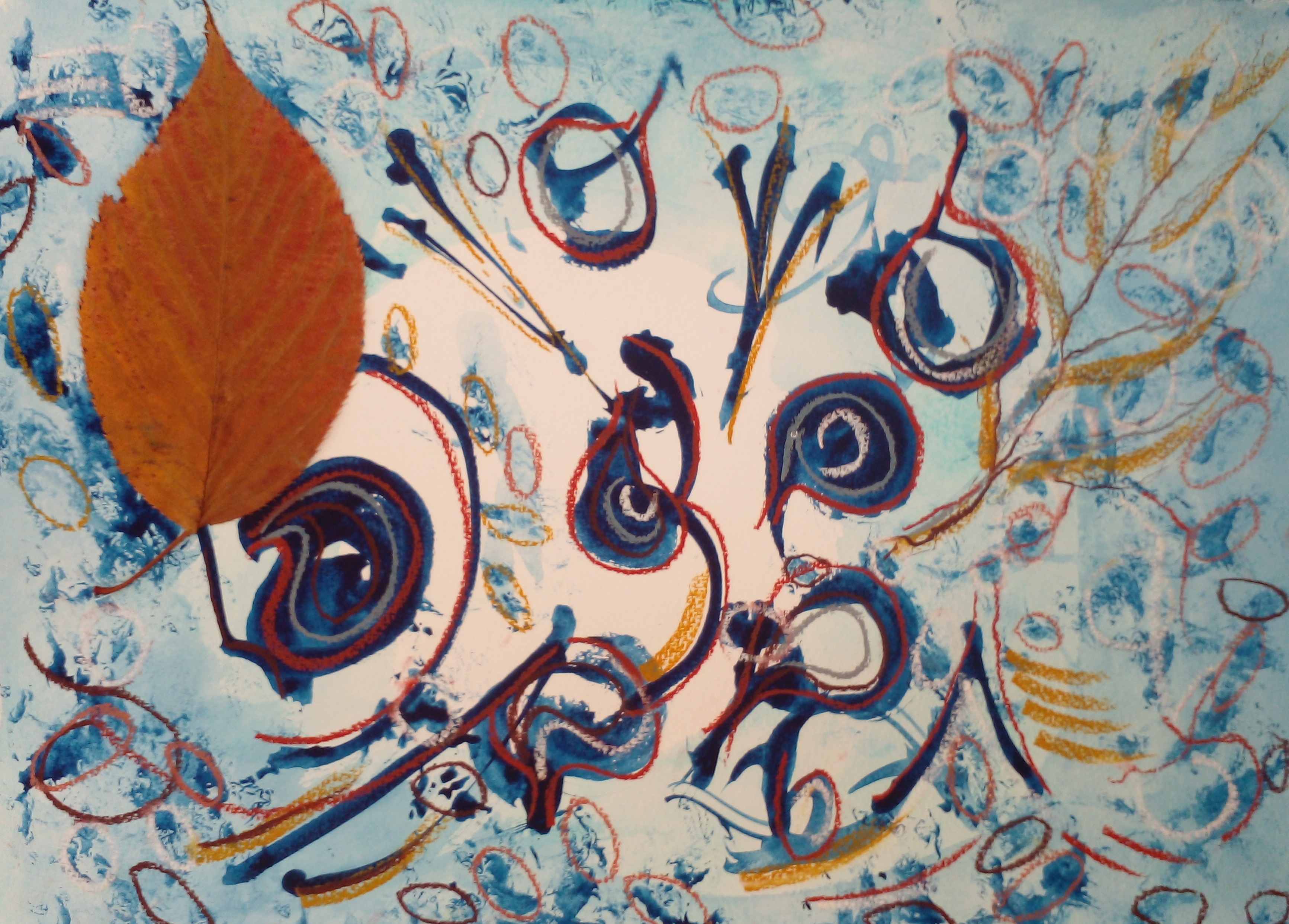 Syon Leaf, Porcelain and Drawing II